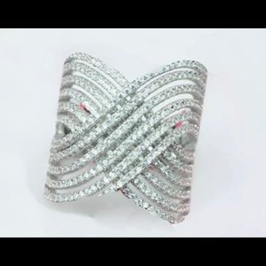 Zirconia crystals ring